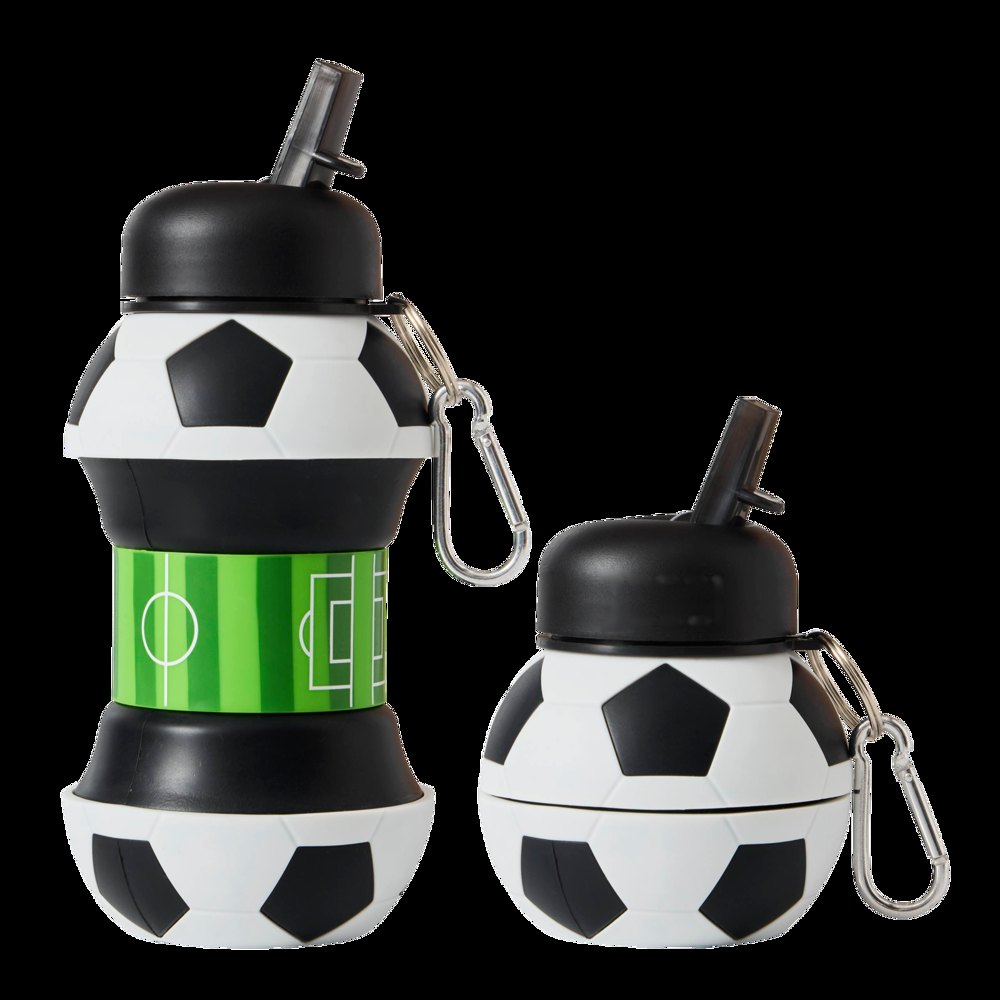 SOCCERMATE - Uitschuifbare drinkfles — drukvlak gecentreerd aan de zijkant van het deksel