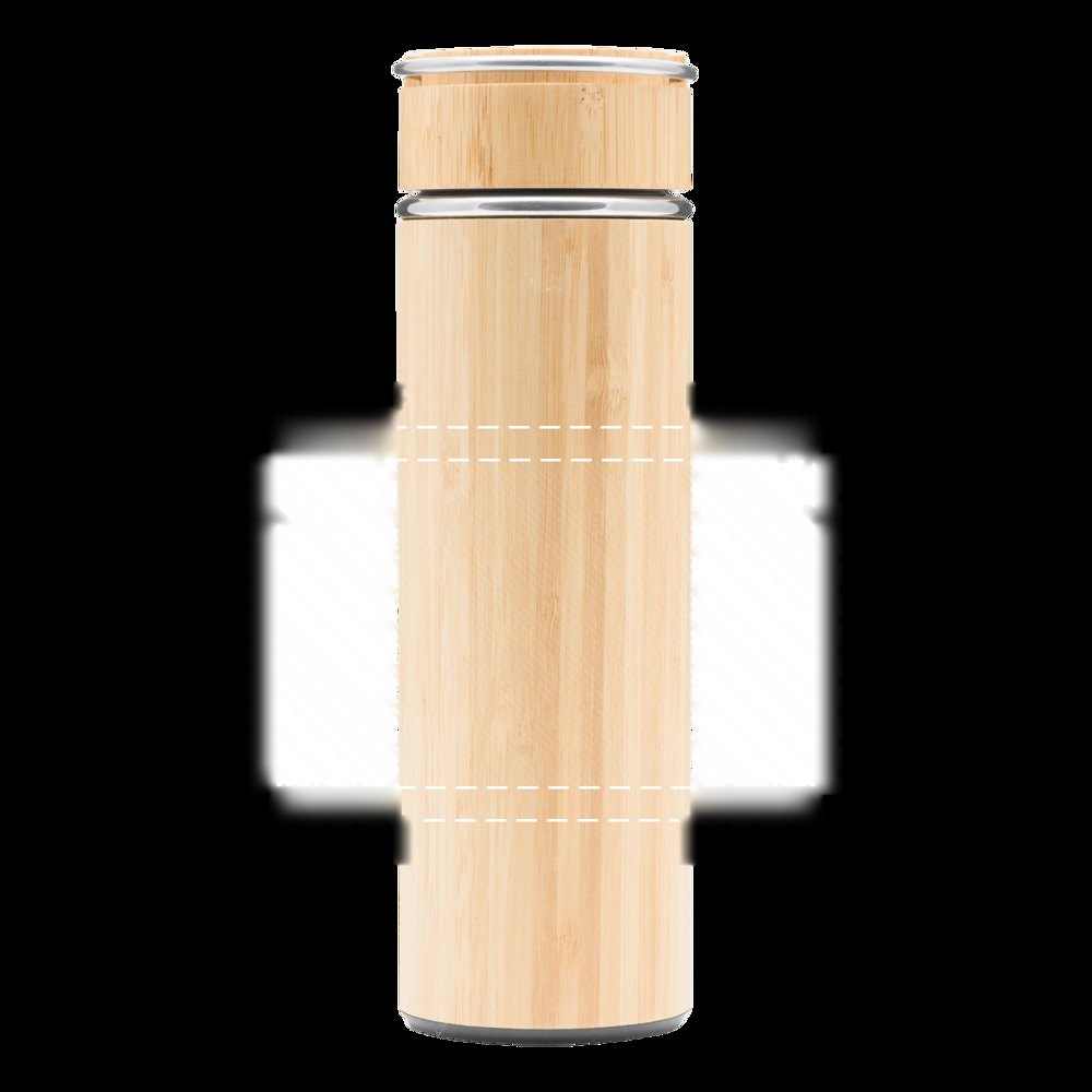BAMBOO HOT - Isoleerfles — drukvlak gecentreerd op voorkant