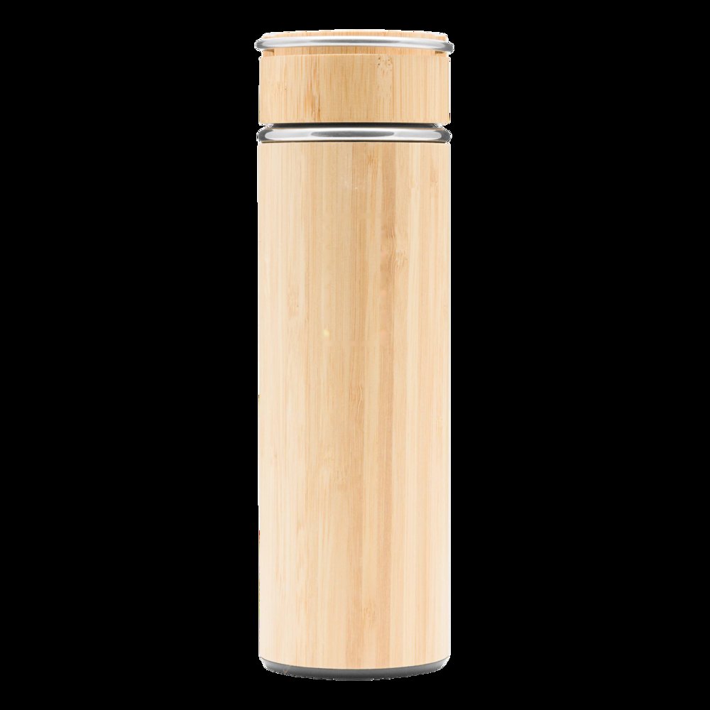 BAMBOO HOT - Isoleerfles — drukvlak gecentreerd op het bovenste gedeelte