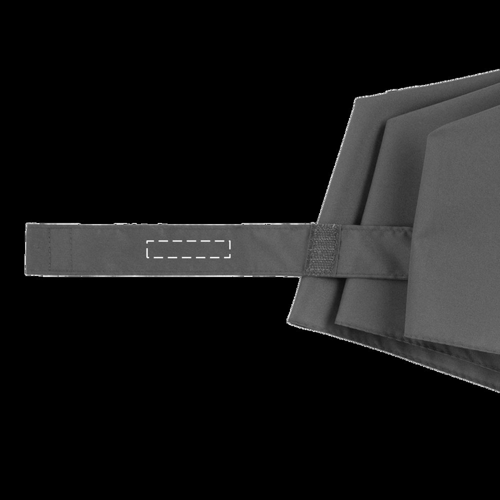 CALYPSO - Stormvaste, automatisch te openen- en sluiten pocketparaplu — drukvlak gecentreerd per segment