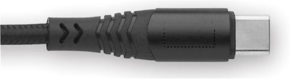 TYPSO - Type-C oplaadkabel 100W — drukvlak small plug zijde 2