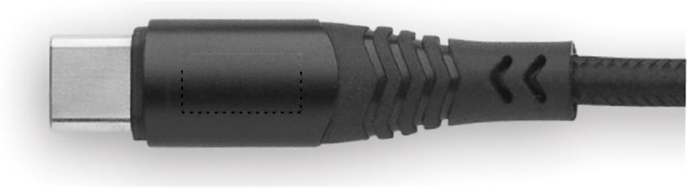 TYPSO - Type-C oplaadkabel 100W — drukvlak small plug zijde 1