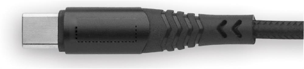 TYPSO - Type-C oplaadkabel 100W — drukvlak big plug zijde 1