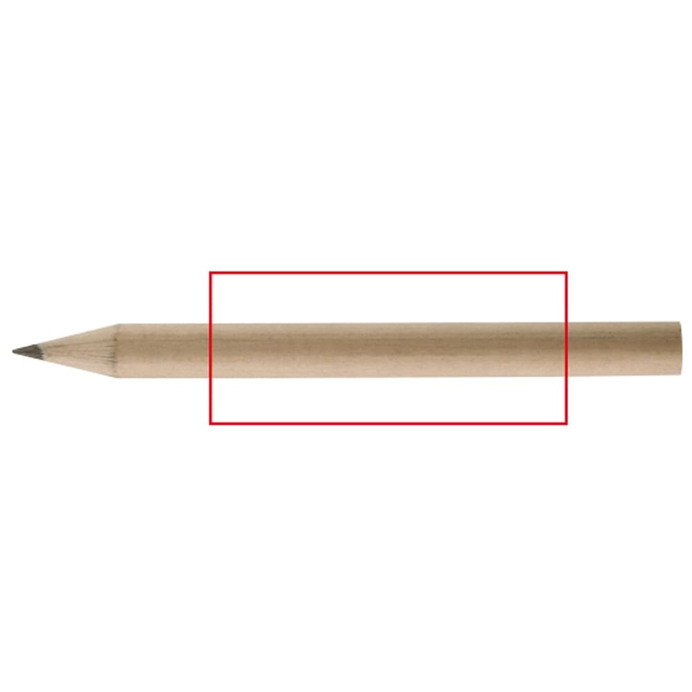 Potlood mini — drukvlak rondom de houder