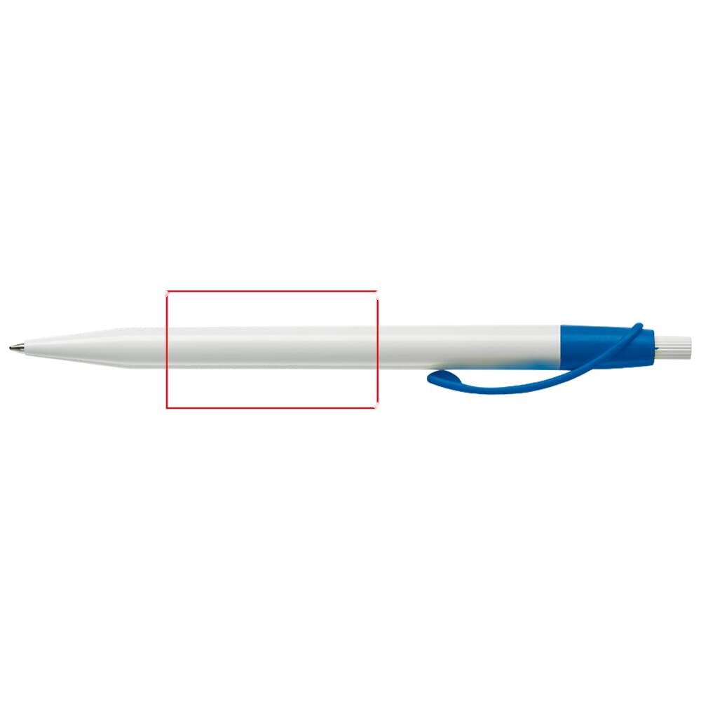 Balpen Cosmo hardcolour — drukvlak 270 graden van de clip