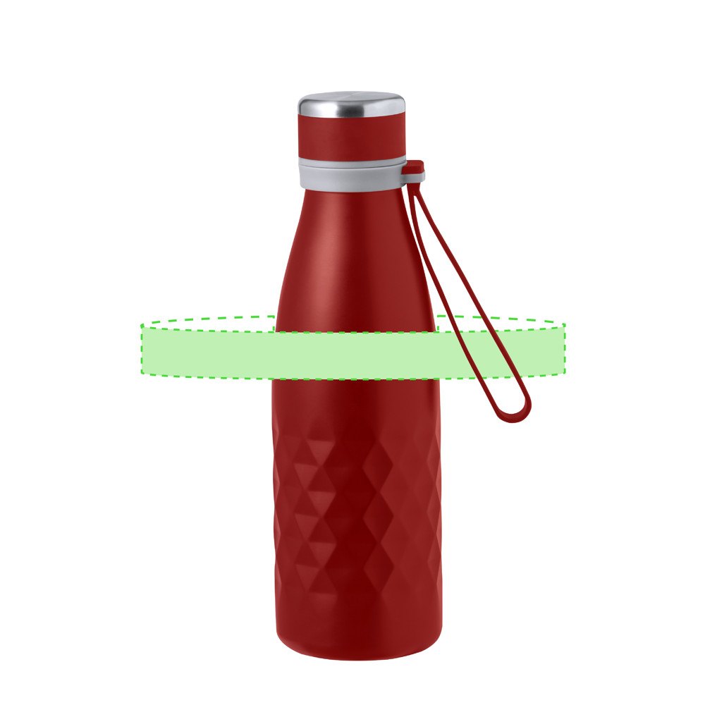 Thermoskan-Fles Hexor — drukvlak rondom het midden