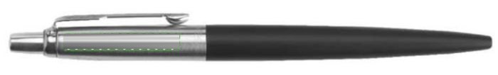 Parker Jotter Core balpen — drukvlak naast de clip linkshandig