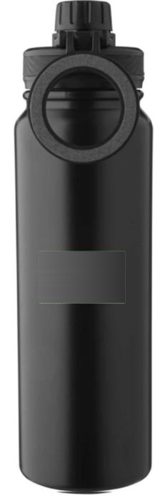 Roestvrijstalen dubbelwandige fles (800 ml) Zinnia — drukvlak achterzijde