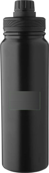 Roestvrijstalen dubbelwandige fles (800 ml) Zinnia — drukvlak voorzijde