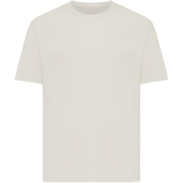 IQONIQ Teide gerecycled katoen t-shirt — drukvlak in de nek