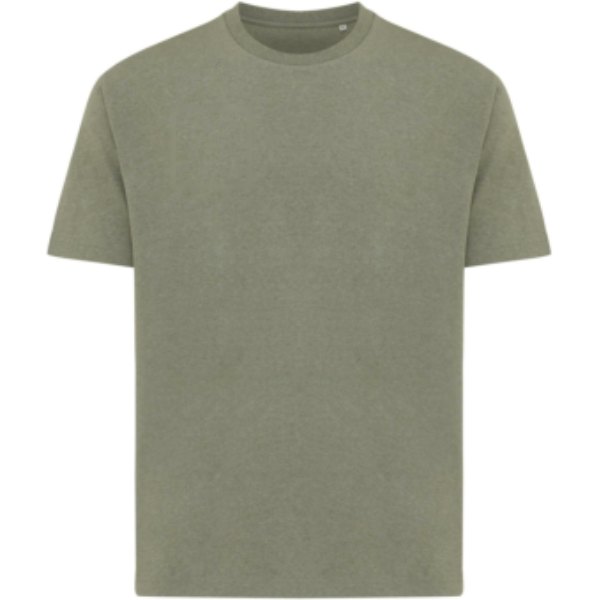 IQONIQ Teide gerecycled katoen t-shirt — drukvlak borst rechterzijde