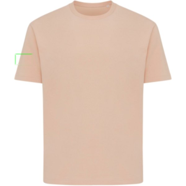 IQONIQ Teide gerecycled katoen t-shirt — drukvlak mouw rechts