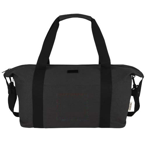 Joey GRS gerecyclede canvas duffel bag, 25 l — drukvlak voorzijde