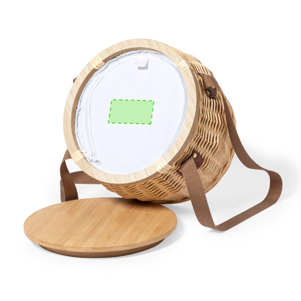 Picnic Thermo-Tasje Bubu — drukvlak op de flap van de rugzak