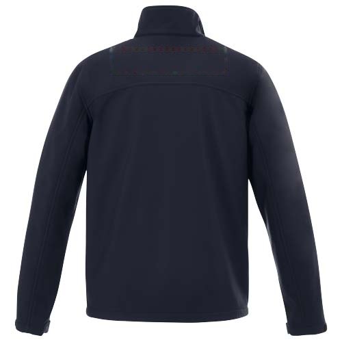 Maxson softshell heren jas — drukvlak hoog op de achterzijde