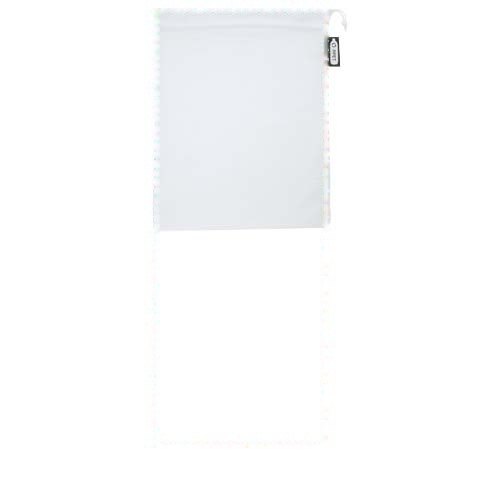 Gerecyclede polyester groente & fruit tas 25x32 cm — drukvlak rondom