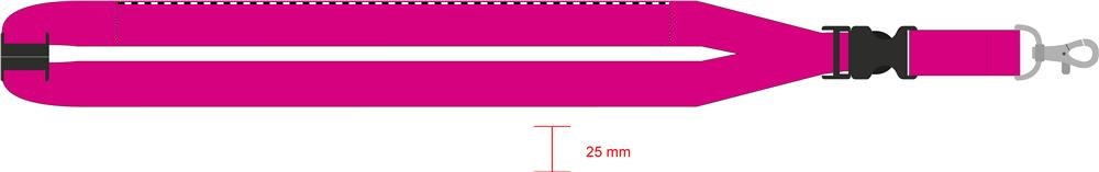 WIDE LANY - Lanyard — drukvlak band(s) voorzijde