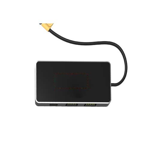 SCX.design H20 8-in-1 USB-hub met dubbele ingang en 6 poorten — drukvlak bord