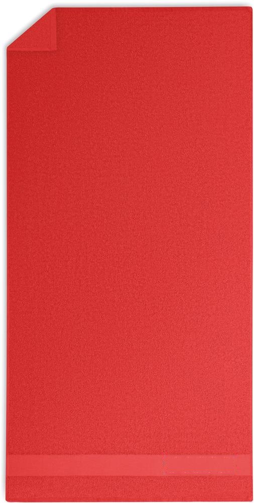 PERRY - Handdoek organisch 140x70 — drukvlak strip rechts