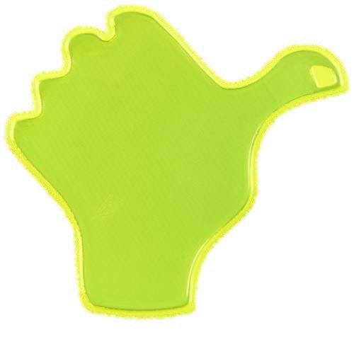 RFX™ Reflecterende sticker duim — drukvlak achterkant (onder reflecterende laag)