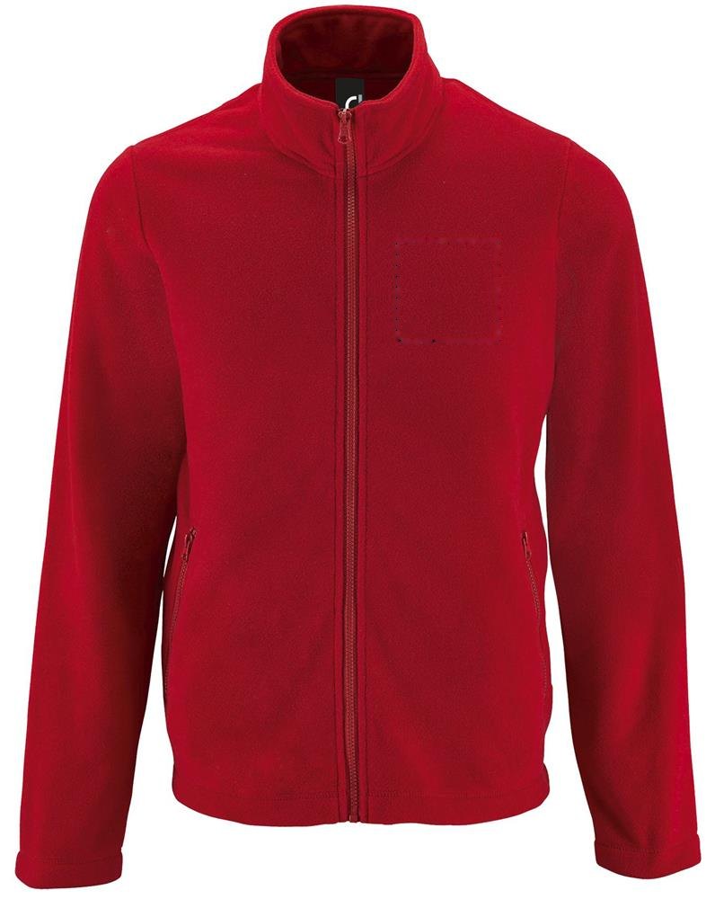 NORMAN MEN - NORMAN heren fleece 220g — drukvlak borst