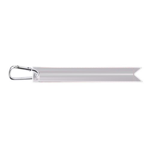 RFX™ H9 Reflecterende hanger met karabijnhaak — drukvlak achterkant (onder reflecterende laag)