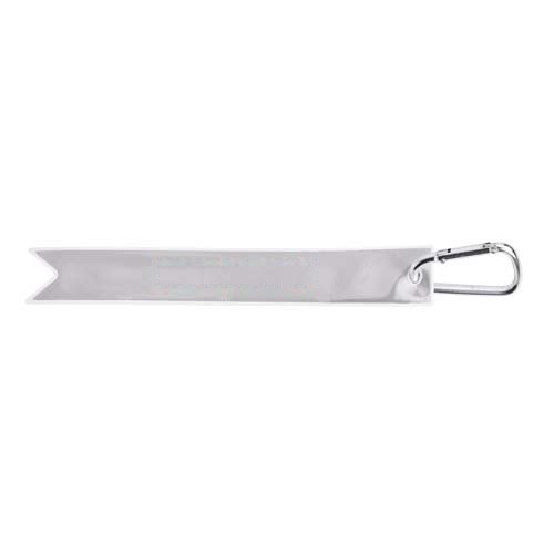 RFX™ H9 Reflecterende hanger met karabijnhaak — drukvlak voorkant (op reflecterende laag)
