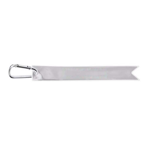 RFX™ H9 Reflecterende hanger met karabijnhaak — drukvlak achterkant (op reflecterende laag)