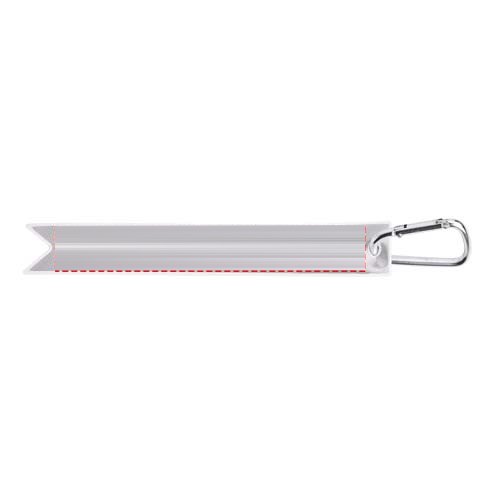 RFX™ H9 Reflecterende hanger met karabijnhaak — drukvlak voorkant (onder reflecterende laag)