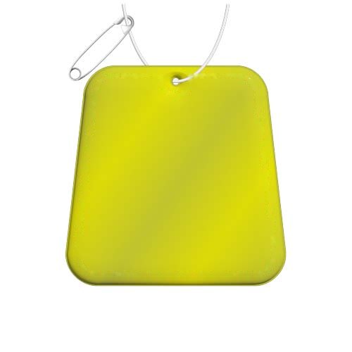 RFX™ H-09 reflecterende TPU hanger met trapezium — drukvlak achterkant (op reflecterende laag)
