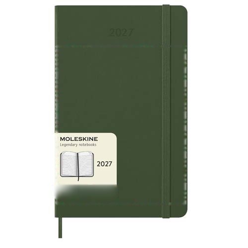 Moleskine dag-agenda voor 12 maanden met harde kaft — drukvlak voorzijde