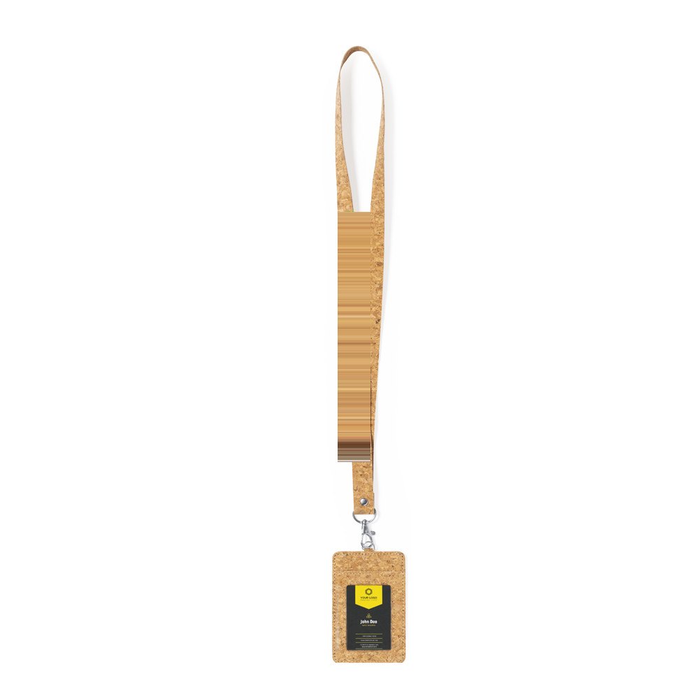 Badge Lanyard Beryel — drukvlak linkerzijde lanyard