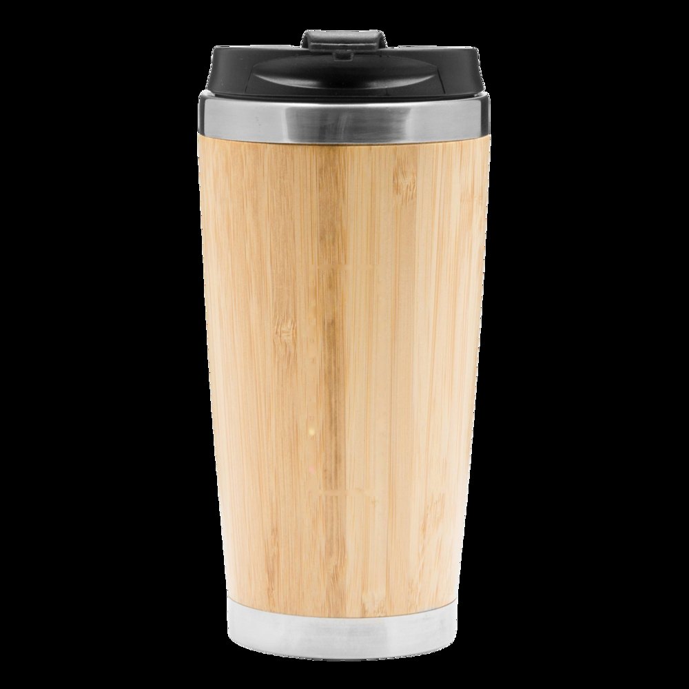 TAKE BAMBOO - Isoleerbeker — drukvlak gecentreerd op de voorkant