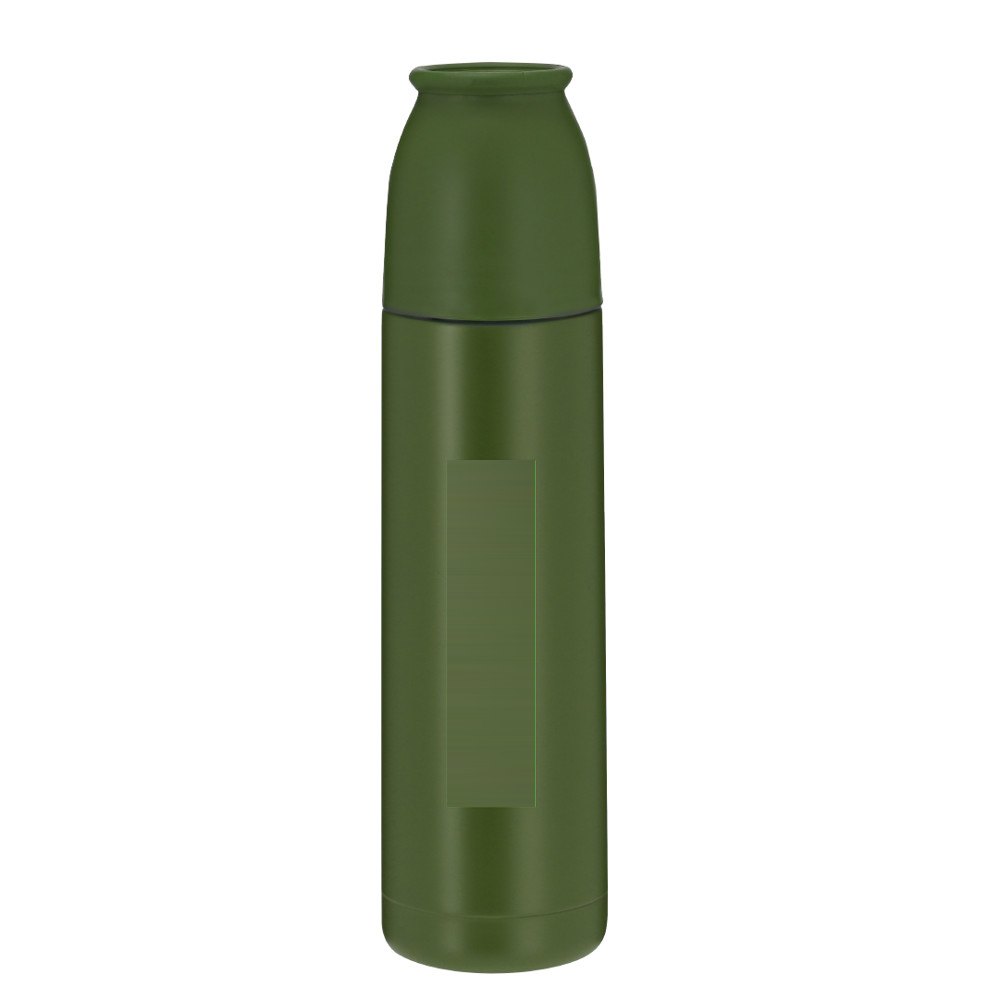 Thermosfles Clorin — drukvlak verticaal op de fles