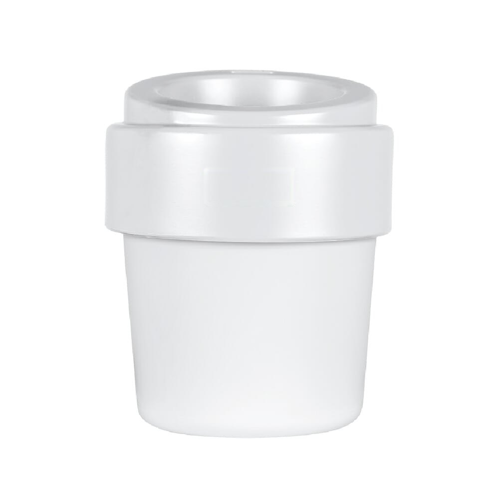 Koffiebeker Hot-but-cool met deksel 240ml — drukvlak op de kap, zijde 1