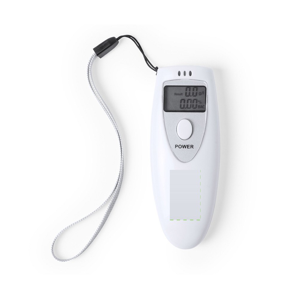 Alcohol Tester Gamp — drukvlak op de pijp
