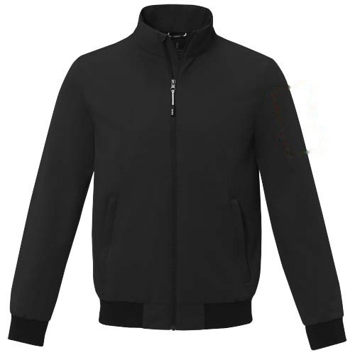 Keefe unisex lichtgewicht bomberjack — drukvlak linker bicep