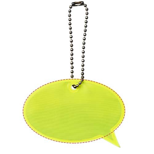 RFX™ Reflecterende hanger squeeze bubble — drukvlak achterkant (onder reflecterende laag)