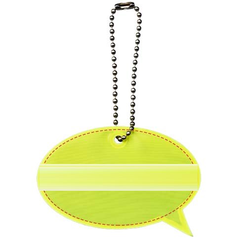 RFX™ Reflecterende hanger squeeze bubble — drukvlak achterkant (op reflecterende laag)