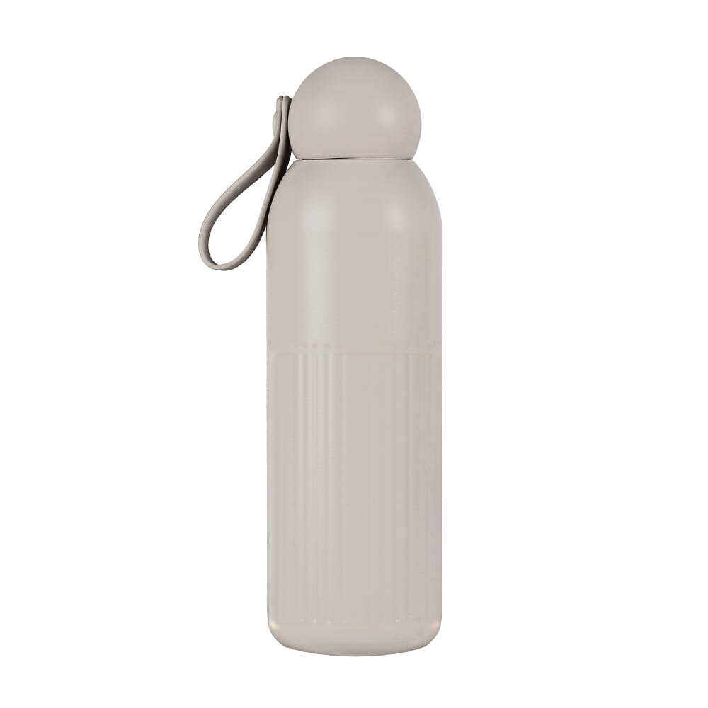 Sagaform Tekla stalen fles (gerecycled) 500 ml — drukvlak zijde 1 onderaan