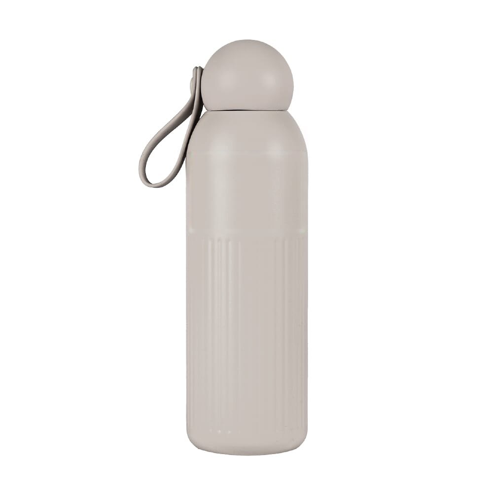 Sagaform Tekla stalen fles (gerecycled) 500 ml — drukvlak zijde 1 bovenkant