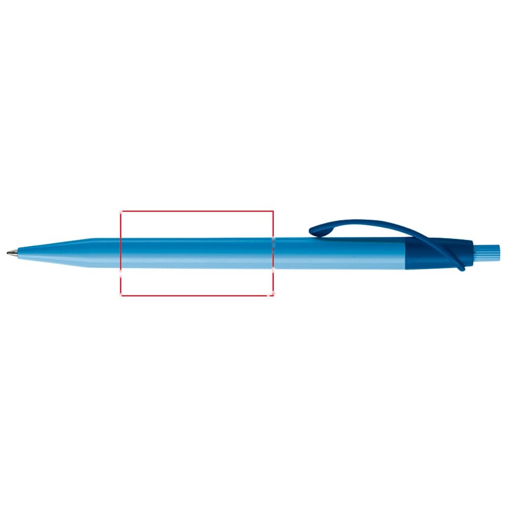 Balpen Cosmo combi — drukvlak 90 graden van de clip
