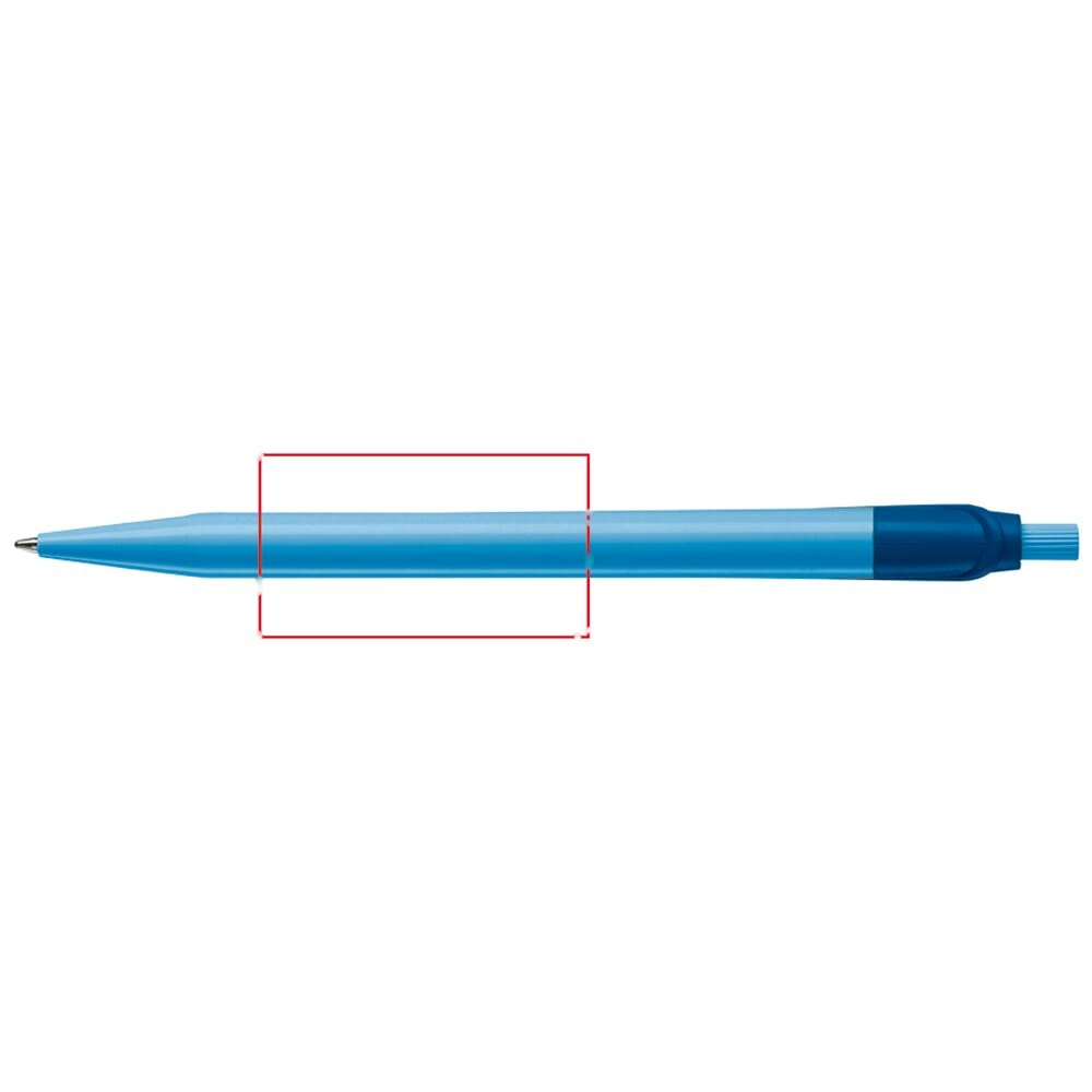 Balpen Cosmo combi — drukvlak 180 graden van de clip