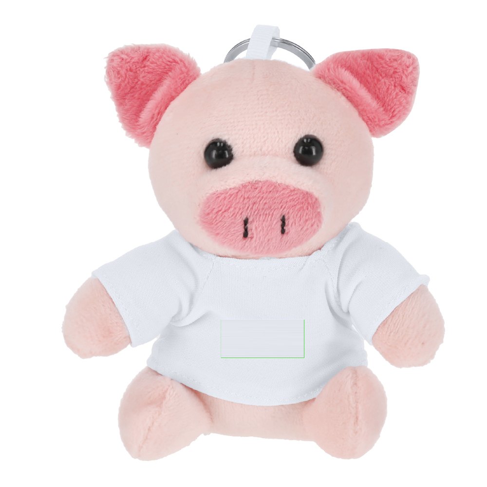 Sleutelhanger Teddybeer Cernil — drukvlak op het shirt