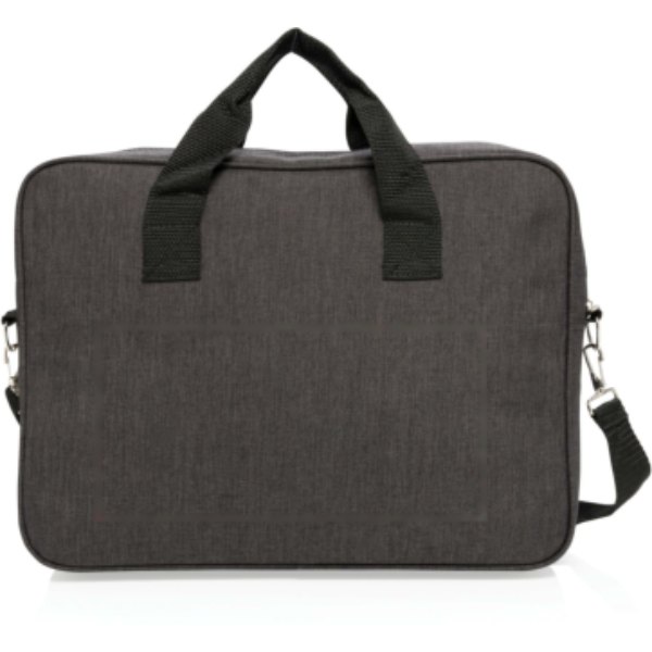 Basic 15” laptop tas PVC-vrij — drukvlak artikel achterzijde