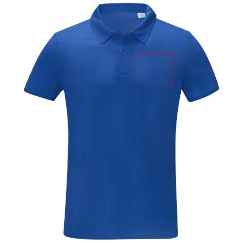 Deimos 105 g/m² coolfit herenpolo met korte mouwen — drukvlak linker borst