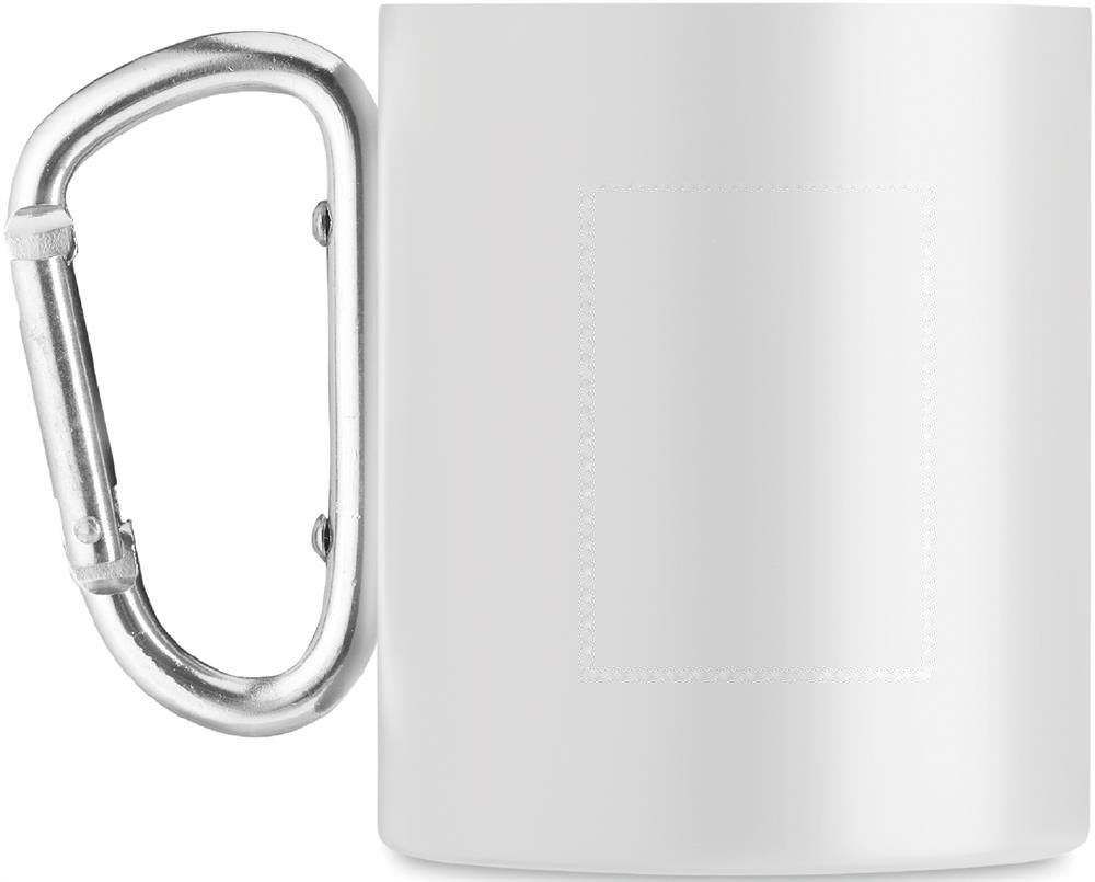 TRUMBA - Metalen mok dubbelwandig 300ml — drukvlak linkshandig