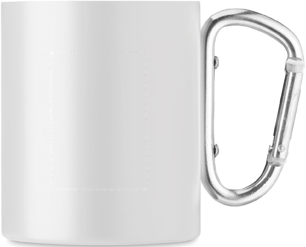 TRUMBA - Metalen mok dubbelwandig 300ml — drukvlak rechtshandig