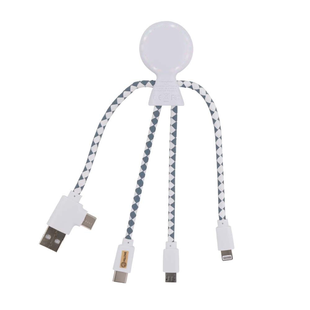 2081 | Xoopar Mr. Bio Charging cable — drukvlak achterzijde ronde kop