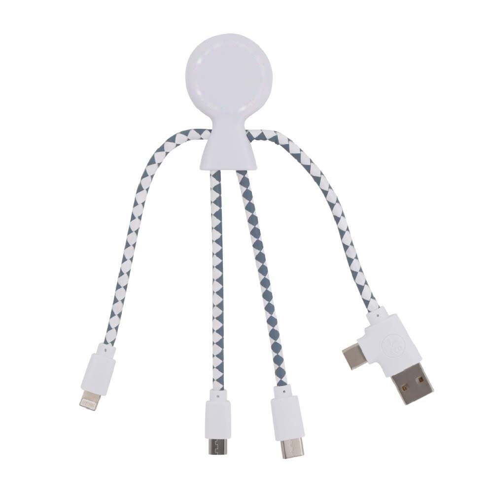2081 | Xoopar Mr. Bio Charging cable — drukvlak voorzijde ronde kop